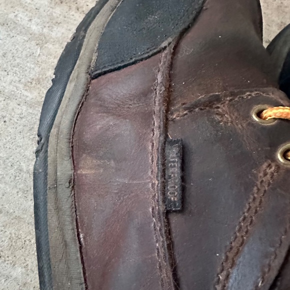 Ariat ATS Terrain H20 Boots Mens Sz 13 D Leather Brown Waterproof Hiking Work - Picture 8 of 12